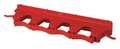Vikan Tool Wall Bracket, Poly, Red, 17-1/2 in 10184