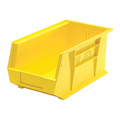 Quantum Storage Systems 60 lb Hang & Stack Storage Bin, Polypropylene, 8-1/4 in W, 7 in H, Yellow, 14-3/4 in L, 3 PK K-QUS240YL-3