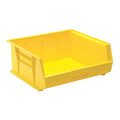 Quantum Storage Systems 75 lb Hang & Stack Storage Bin, Polypropylene, 16-1/2 in W, 7 in H, 14-3/4 in L, Yellow, 2 PK K-QUS250YL-2