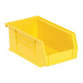 Quantum Storage Systems 10 lb Hang & Stack Storage Bin, Polypropylene, 4-1/8 in W, 3 in H, Yellow, 7-3/8 in L, 20 PK K-QUS220YL-20