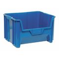 Quantum Storage Systems Stacking Container, Blue, Polyethylene, 15 1/4 in L, 19 7/8 in W, 12 7/16 in H K-QGH700BL-1