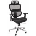 Ofm Office Chair, Mesh, 17.24" Height, Adjustable Arms, Black 540-BLK