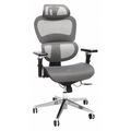 Ofm Office Chair, Mesh, 17.24" Height, Adjustable Arms, Gray 540-GRY