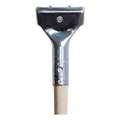 Michigan Brush 60" Handle, 1 in Dia, Silver, Tan, Wood HND-25860