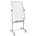 Mooreco 40"x30" Non-Magnetic, Reversible Plastic Whiteboard, Gloss 668AC-HH