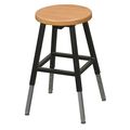 Mooreco Round Stool, No Backrest, 18-1/2 to 29 in. 34441R
