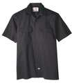 Dickies Short Sleeve Work Shirt, Twill, Black, XL 2574BK RG XL