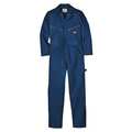 Dickies Long Sleeve Coveralls, Cotton, Navy, 38to40 4877DN RG M