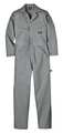 Dickies Long Sleeve Coveralls, Cotton, Gray, S 4877GY RG S