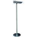 Aura Electric Infrared Heater, Standing Unit, Aluminum, Stainless Steel AURAPP15120SS