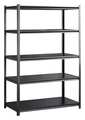 Sandusky Lee Boltless Shelving, 48inWx24inDx72inH, Slvr ZRHP4824SVL5P