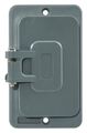 Hubbell Wiring Device-Kellems 1 -Gang Vertical Weatherproof Cover, 2-13/64" W, 3-51/64" H HBL3061
