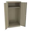 Tennsco 24 ga. Steel Storage Cabinet, 36 in W, 72 in H, Stationary 1481SD
