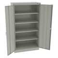 Tennsco 24 ga. Carbon Steel Storage Cabinet, 36 in W, 66 in H, Stationary 6618DHLG