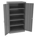 Tennsco 24 ga. Carbon Steel Storage Cabinet, 36 in W, 66 in H, Stationary 6624DHMG