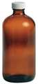 Qorpak Glass Bottle, 16 oz., Amber, PK12 239530
