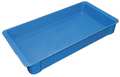 Molded Fiberglass Stacking Container, Blue, Fiberglass Reinforced Composite, 23 3/8 in L, 12 in W, 3 1/8 in H 8082085268
