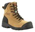 Stc Size 9-1/2 Men's 8" Work Boot Steel Work Boots, Wheat 21995-9.5