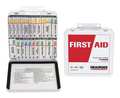 Zoro Select Unitized First Aid Kit, Metal, 30 Person 54580