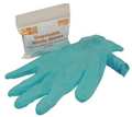 First Aid Only Disposable Gloves, 5.00 mil Palm, Nitrile, Powder-Free, L, 1 PR, Blue 21-026B