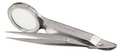 First Aid Only Forceps w/ Magnifier, Silver, 3-3/4 In L 17-200