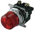 Eaton Cutler-Hammer Pilot Light, 120VAC, Red 10250T201NC1N