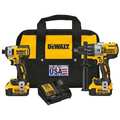 Dewalt Cordless CombInation Kit, 4.0Ah, DEWALT 20V XR DCK299M2