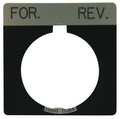 Eaton Legend Plate, Square, For Reverse, Black 10250TS38