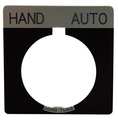 Eaton Cutler-Hammer Legend Plate, Square, Hand Automatic, Black 10250TS39