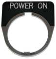 Eaton Cutler-Hammer Legend Plate, Half Round, Power On, Black 10250TM80