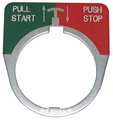 Eaton Cutler-Hammer Legend Plate, Push/Pull, Start/Stop 10250TR2