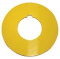Eaton Blank Legend Plate, Round, Yellow or Red 10250TRP76