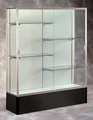 Ghent Display Case, 72X48X16, Black 374PB-SN-BK