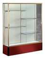 Ghent Display Case, 72X48X16, Maroon, Length (In.): 48 374PB-GD-MN