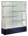 Ghent Display Case, 72X48X16, Navy, Shelf Capacity (Lbs.): 20 374PB-SN-NY