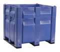 Decade Products Blue Bulk Container, Plastic, 39 cu ft Volume Capacity C0130H46-100
