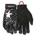 Mcr Safety Gloves, Multi-Task, Black, Unlined, L, PR MB100L