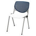 Kfi Poly Stack Chair, Navy Back 2300-BP03-SP08