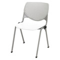 Kfi Poly Stack Chair, Lt Grey Back 2300-BP13-SP08