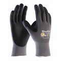 Pip MaxiFlex Ultimate Seamless Knit Gloves, Foam Nitrile Coated, Palm/Finger, Black/Gray, S, 1 Pair 34-874/S