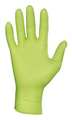 Showa 9500PF, Disposable Gloves, 5 mil Palm, Nitrile, Powder-Free, S, 50 PK, Fluorescent Green 9500PFS