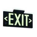Zoro Select Exit Sign, 8 3/4 in x 15 3/8 in, Plastic GRAN1393