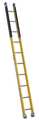 Werner Manhole Ladder, Fiberglass, 375 lb Load Capacity M7110-1