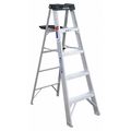 Werner 5 ft Aluminum Stepladder, 300 lb Capacity 375