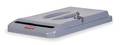 Rubbermaid 23 gal Flat Document Lid, 11 1/2 in W/Dia, Gray, Plastic, 1 Openings FG9W1600LGRAY