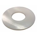 Zoro Select Flat Washer, Fits Bolt Size 3/4" , Nylon Plain Finish, 10 PK 17W10570