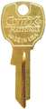 Compx National Key Blank, For 4DED5, Bright Brass D4291