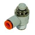 Smc Speed Control Valve, 4mm Tube, 1/8 In AS2201F-01-04S