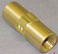 Zoro Select 1/4" FNPT Brass Piston Spring Check Valve CHK BRS 415-4F4F-F