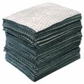 Oil-Dri Absorbent Pad, 26 gal, 15 in x 19 in, Universal, Gray, Polypropylene L91003